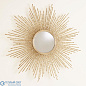 Square Beaded Burst Mirror-Brass-Sm Global Views зеркало