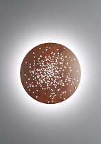 настенно-потолочный светильник коричневого цвета с фактурным плафоном