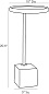 4805 Davies Accent Table Arteriors боковой стол — фото 6