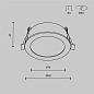 Встраиваемый светильник Maytoni Orb 12W Черный DL130-GX53-B — фото 6