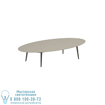 ВЫСОКИЙ СТОЛ STYLETTO LOUNGE 250X130CM АЛЮМИНИЕВЫЕ НОЖКИ БРОНЗОВАЯ КЕРАМИЧЕСКАЯ СТОЛЕШНИЦА ЖЕМЧУЖНО-СЕРЫЙ Royal Botania