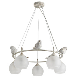 A2150SP-5WG Arte Lamp GEMELLI подвесная люстра с пятью плафонами на металлическом основании