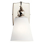 Cosabella 6" 1 Light Wall Sconce with Satin Etched Case Opal Glass Polished Nickel настенный светильник 55090PN Kichler