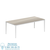 СТОЛ U-NITE 220X100CM БЕЛЫЙ С КЕРАМИЧЕСКОЙ СТОЛЕШНИЦЕЙ ТЕМНО-СЕРОГО ЦВЕТА Royal Botania