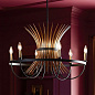 Baile 6 Light Chandelier Natural Brass and Black люстра 52458BK Kichler