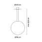 018711/1D_10 Vibia Circus solo Ø 45 см - 0187 подвесной светильник — фото 1