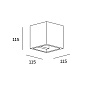 05-1794-14-14 настенный светильник Leds C4 Ges Deco Square белый — фото 1