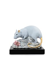 Фарфоровая статуэтка крысы из китайского зодиака The Rat Lladro, лимитированная серия 01009122