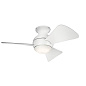 34" Sola Fan Matte White люстра-вентилятор 330150MWH Kichler — фото 1
