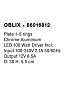 86016812 OBLIX Novaluce светильник LED 100Вт Driver Incl. Input 100-240V 2.1A 50/60Hz