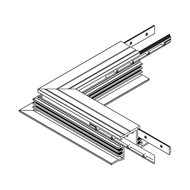 Монтажный комплект Kreon Lini 10 для угла 90 градусов KR774212
