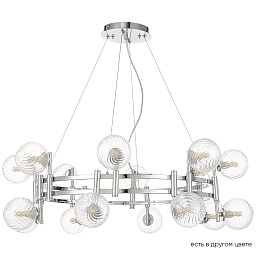LUXURY SP16 CHROME Crystal Lux LUXURY люстра с шестнадцатью сферическими плафонами на хромированной раме