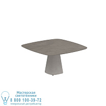 СТОЛ CONIX 150X150 CM НОЖКИ БЕТОН ЦЕМЕНТ СЕРЫЙ - СТОЛЕШНИЦА СТОЛА CERAMIC TERRA MARRONE Royal Botania