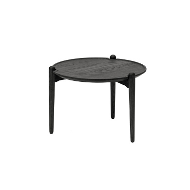 2715-1000 Aria Design House Stockholm Низкий кофейный стол в чёрном цвете с тонкими ножками