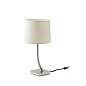 29684-05 REM NICKEL MATT TABLE LAMP BEIGE LAMPSHADE настольная лампа Faro barcelona