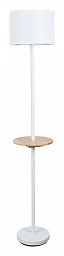 A4056PN-1WH Arte Lamp Combo торшер с подсветкой и белым абажуром