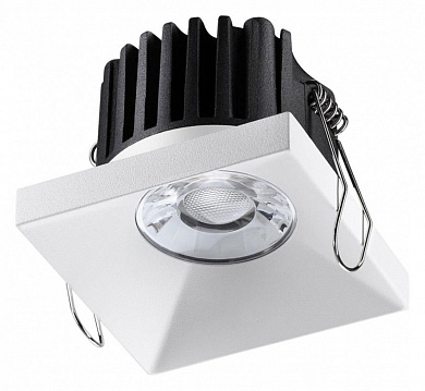 встраиваемый потолочный светильник квадратный белый