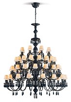 Люстра Belle de Nuit Lladro, 56 ламп, чёрная