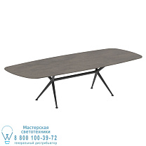 EXES СТОЛ 300X120CM АЛЮМИНИЕВЫЕ НОЖКИ АНТРАЦИТ - СТОЛЕШНИЦА СТОЛА CERAMIC TERRA MARRONE Royal Botania