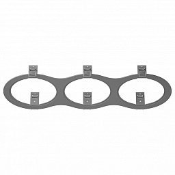 217939 Lightstar Intero 111 тройная рамка для встроенных потолочных светильников серого цвета