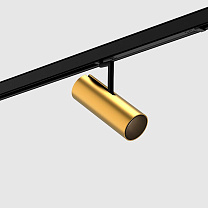 holon 60 directional, on-track 230V (onetrack), deep recessed louvre, brushed gold