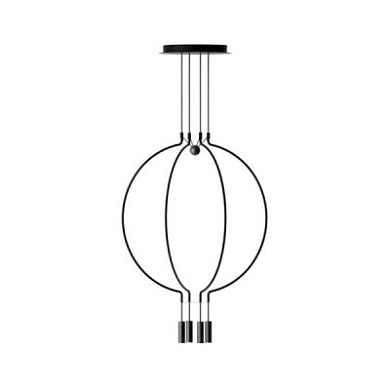 SPLIAIM4NENELED Axolight Liaison M4 SP LED средняя дизайнерская люстра чёрный