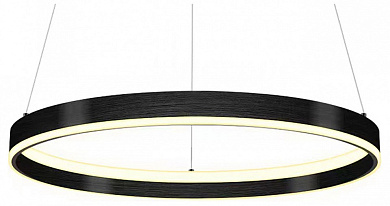 подвесная люстра с тремя кольцами черная