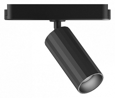 магнитный прожектор цилиндрической формы черного корпуса для магнитного трека 48V