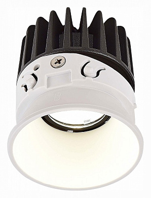 встраиваемый LED модуль с белым корпусом и глубокой оптикой