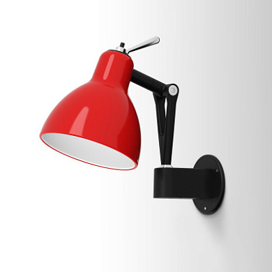 Rotaliana Luxy W0 настенный светильник с соединениями чёрный; красный 1LXW000401ZR0