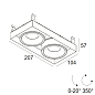 100082 9030 B-B Delta Light GRID Mini In Trimless 2 Мягкий утопленный светильник — фото 1
