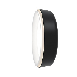 настенный светильник с черным корпусом и белым рассеивателем