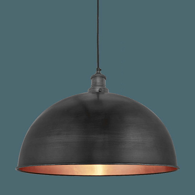 Brooklyn Dome Pendant - 18 Inch - Pewter &amp; Copper подвесной светильник Industville BR-DP18-CP
