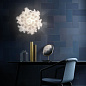 Slamp Clizia PL AP M настенный светильник с двухцветным абажуром золотой CLICM00GNM00000000EU — фото 2
