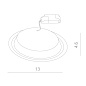 Точечный встраиваемый светильник Arte Lamp UOVO A6406PL-1WH — фото 1