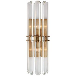 ARN2125HAB Visual Comfort Bonnington бра с вытянутыми хрустальными элементами и основой из состаренной латуни