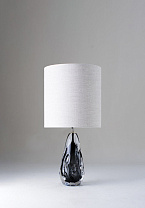 Charcoal shown with 11 Top Hat in Natural Linen with Cream Card lining