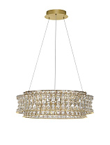 Triac Dimmable Platinum Gold Metal & Crystal LED 56Watt 220-240Volt 4592Lm IP20 3500K D:60 H:120 cm