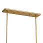 Pallas 48.25" 3 Light Linear Chandelier Brushed Natural Brass люстра 52519BNB Kichler — фото 10