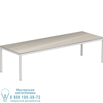СТОЛ TABOELA 300X100CM С КЕРАМИЧЕСКОЙ СТОЛЕШНИЦЕЙ СЕРО-СЕРЫЙ Royal Botania