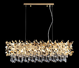 ROMEO SP8 GOLD L1000 Crystal Lux ROMEO люстра с хрустальными подвесками на горизонтальной штанге