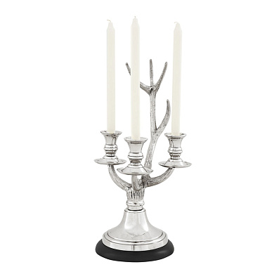 109167 Candle Holder Anderson nickel finish подсвечник Eichholtz