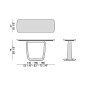 Консольный стол Saddle Porada с мраморной столешницей SADDLE-CONSOLE-L0N0AC-M0M0GG — фото 7