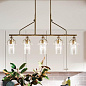 Everett 42" 5 Light Linear Chandelier Natural Brass люстра 52379NBR Kichler — фото 5