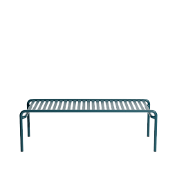 M0742226 La Petite Friture WEEK-END Прямоугольный кофейный стол садовый металлический сине-зеленый