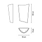 411822/10_10 Vibia Break Plus 2x светодиодных настенных светильника 19 x 32 см - 4118 — фото 1