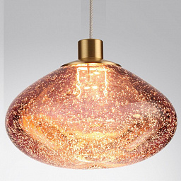 7043/4L Odeon Light Mela подвесной светильник из стекла розового цвета