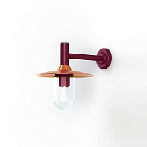 Montana N° 2; Clear glass E27 105W - Lacquered copper dome; Wine red