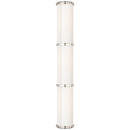 EU-RL2535 Visual Comfort Bleeker настенное бра для ванной комнаты с тремя вертикальными цилиндрическими стеклянными плафонами