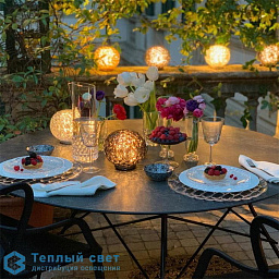 09410B4 Kartell Planet портативный светильник с фактурным плафоном из кристалла